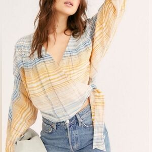 Free People We The Free Misty Maldives Wrap Top